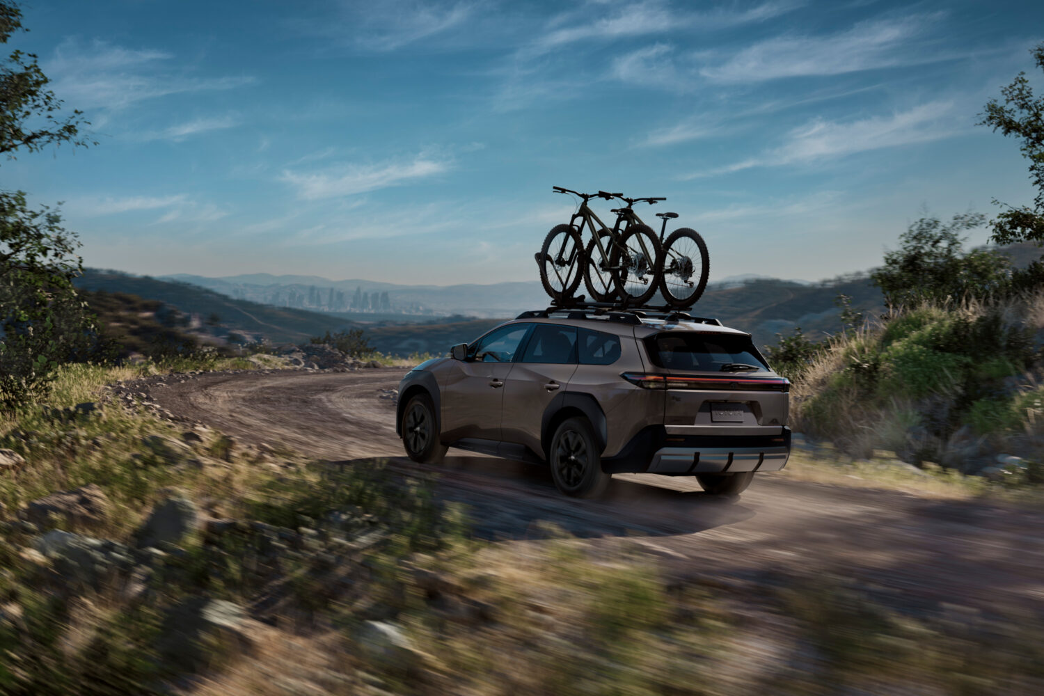 All-terrain tires are optional on both grades; Toyota assigns that configuration a 260-mile manufacturer-estimated range.